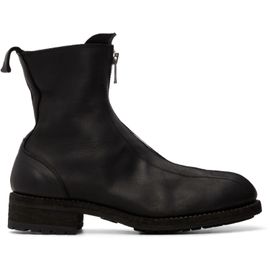 Guidi Guidi Black BOW02 Zip Up Boots