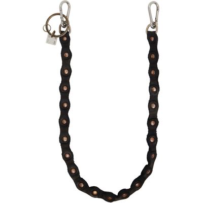 Guidi Guidi Black Leather Keychain