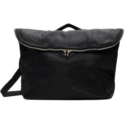 Guidi Guidi Black Leather Messenger Bag
