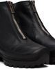 Guidi Guidi Black VS01 Leather Front Zip Ankle Boots - 4