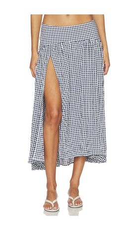 GUIZIO GUIZIO Alegra Low Rise Maxi Skirt