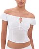 GUIZIO GUIZIO Anabella Top White - 1