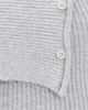 GUIZIO GUIZIO Draped Collar Sweater Heather Grey - 6
