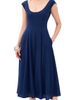 GUIZIO GUIZIO Leila Linen Dress NAVY - 1