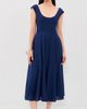 GUIZIO GUIZIO Leila Linen Dress NAVY - 2