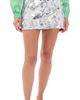 GUIZIO GUIZIO Low Rise Paillette Skirt Silver - 1