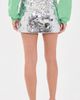 GUIZIO GUIZIO Low Rise Paillette Skirt Silver - 3