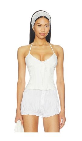 GUIZIO GUIZIO Marini Eyelet Corset Top
