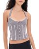 GUIZIO GUIZIO Marini Gingham Corset Black/White - 1