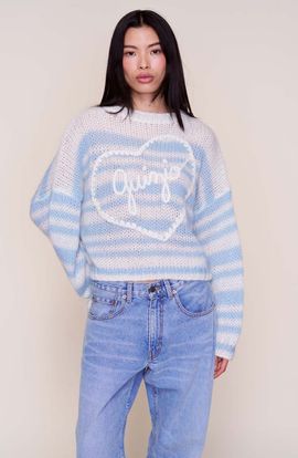 Guizio Guizio Mohair Alpaca Blend Heart Sweater