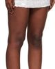 GUIZIO GUIZIO Off-White Floral Paillette Miniskirt - 2