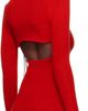 GUIZIO GUIZIO Red Crochet Ruffle Sleeve Bolero Cardigan - 3