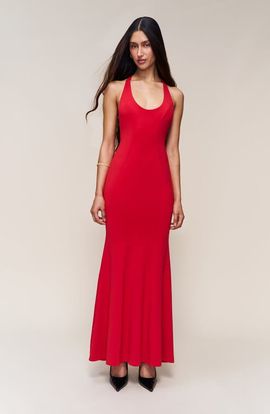 chinese dress ladies Guizio Scarlett Maxi Dress Black / S main image 1