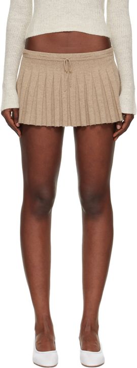 GUIZIO GUIZIO Taupe Vivienne Miniskirt