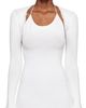 GUIZIO GUIZIO White Crochet Ruffle Sleeve Bolero Cardigan - 1