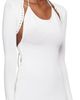 GUIZIO GUIZIO White Crochet Ruffle Sleeve Bolero Cardigan - 2
