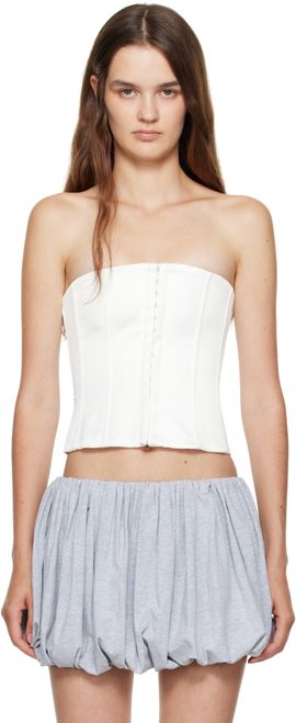 GUIZIO GUIZIO White Satin Corset