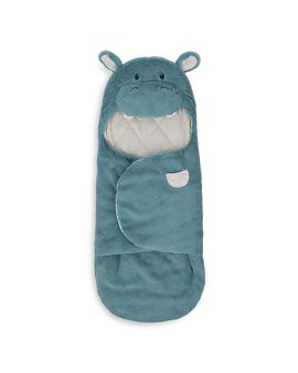 Gund Gund Baby Gund Oh So Snuggly Hippo Plush Hooded Baby Blanket Wrap for Newborns, 26