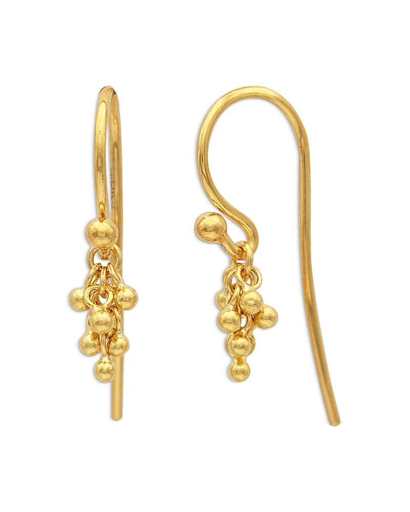 Gurhan Gurhan 18K & 24K Yellow Gold Boucle Bead Cluster Drop Earrings