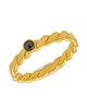 Gurhan Women's 22K & 24K Yellow Gold & Black Diamond Twist Stacking Ring - 1