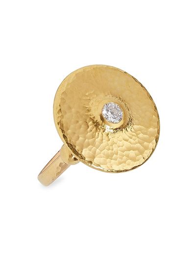 Gurhan Women's Droplet 22K & 24K Yellow Gold & Diamond Large Ring