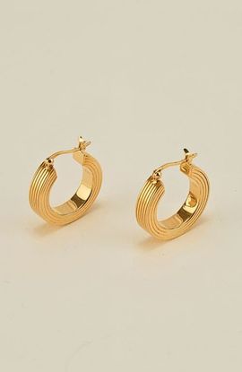 Gwen Beloti Gwen Beloti Lina Boxy Round Hoop Earring