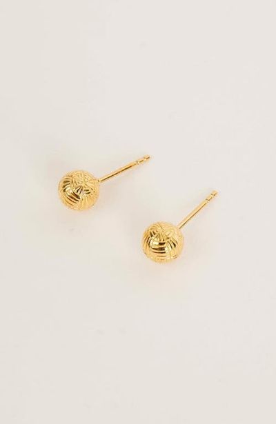Gwen Beloti Gwen Beloti Woven Ball Stud Earrings