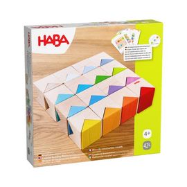 HABA HABA Colorful Triangle Wooden Block Game