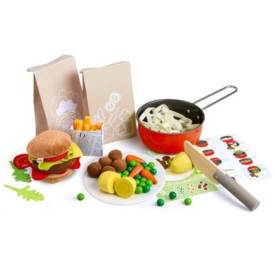 HABA HABA Creative Play - Fresh Box - Pretend Play Meal Kit with Recipe Cards
