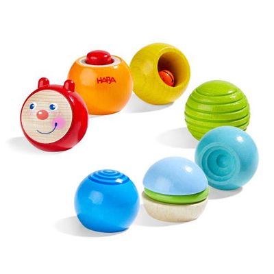HABA HABA Discovery Caterpillar Wooden Building Blocks
