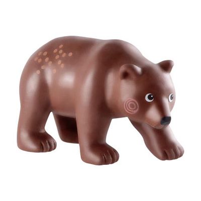 HABA HABA Little Friends Brown Bear - Chunky Plastic Forest Animal Toy Figure