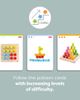 HABA HABA Rainbow Risers - Wooden Pegboard Preschool Learning Toy with Challenge Cards - 5