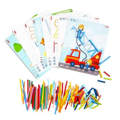 HABA HABA Stabix Wooden Arranging and Matching Game Montessori Toy