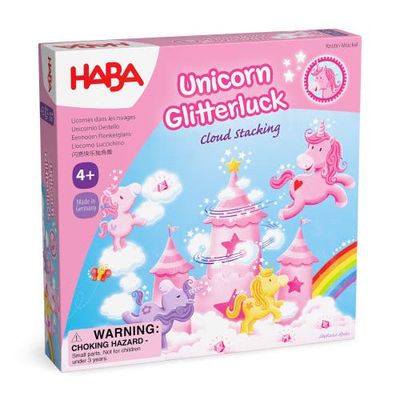 HABA HABA Unicorn Glitterluck Cloud Stacking Children's Game