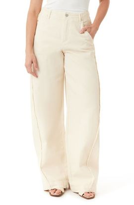 Habitual Habitual Aiden Frayed Relaxed Barrel Wide Leg Jeans