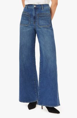 Habitual Habitual Emerson Patch Pocket High Waist Relaxed Flare Jeans