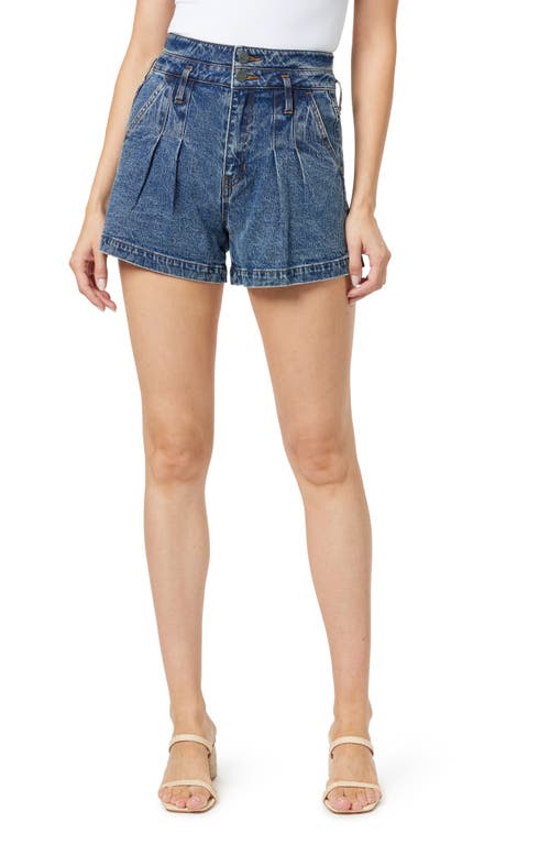 Habitual Habitual High Waist Pleat Front Denim Shorts
