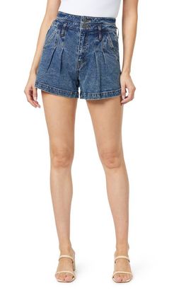Habitual Habitual High Waist Pleat Front Denim Shorts