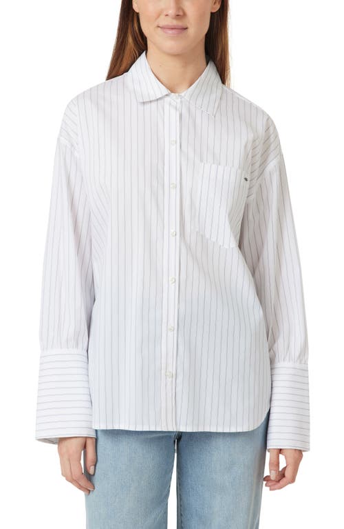 Habitual Habitual Oversize Stripe Poplin Button-Up Shirt