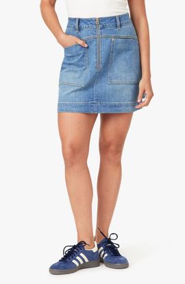 Habitual Habitual Utility Pocket Denim Miniskirt