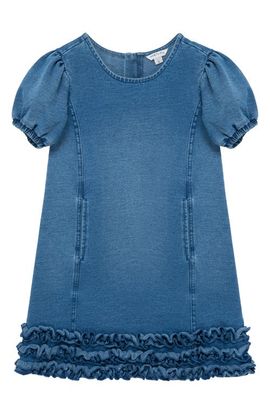 womens dress denim Women's Collar Denim Button Up Mini Dress