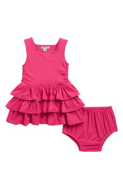 Habitual Kids Habitual Kids Ruched Tiered Dress with Bloomers
