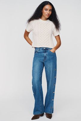 Habitual Wythe High Rise Relaxed Studded Jeans