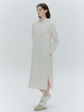 HACIE Avec Hacie Jersey Hood Long Dress_3 Colors