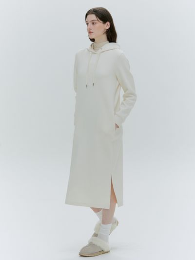 HACIE Avec Hacie Jersey Hood Long Dress_3 Colors