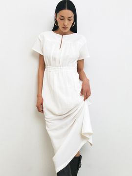 HACIE Crinkle Chiffon Layered Dress