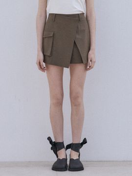 HACIE Outpocket Detail Wrapped Skirt