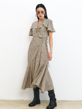 HACIE Ruffle Wrap Dress (3 Color)