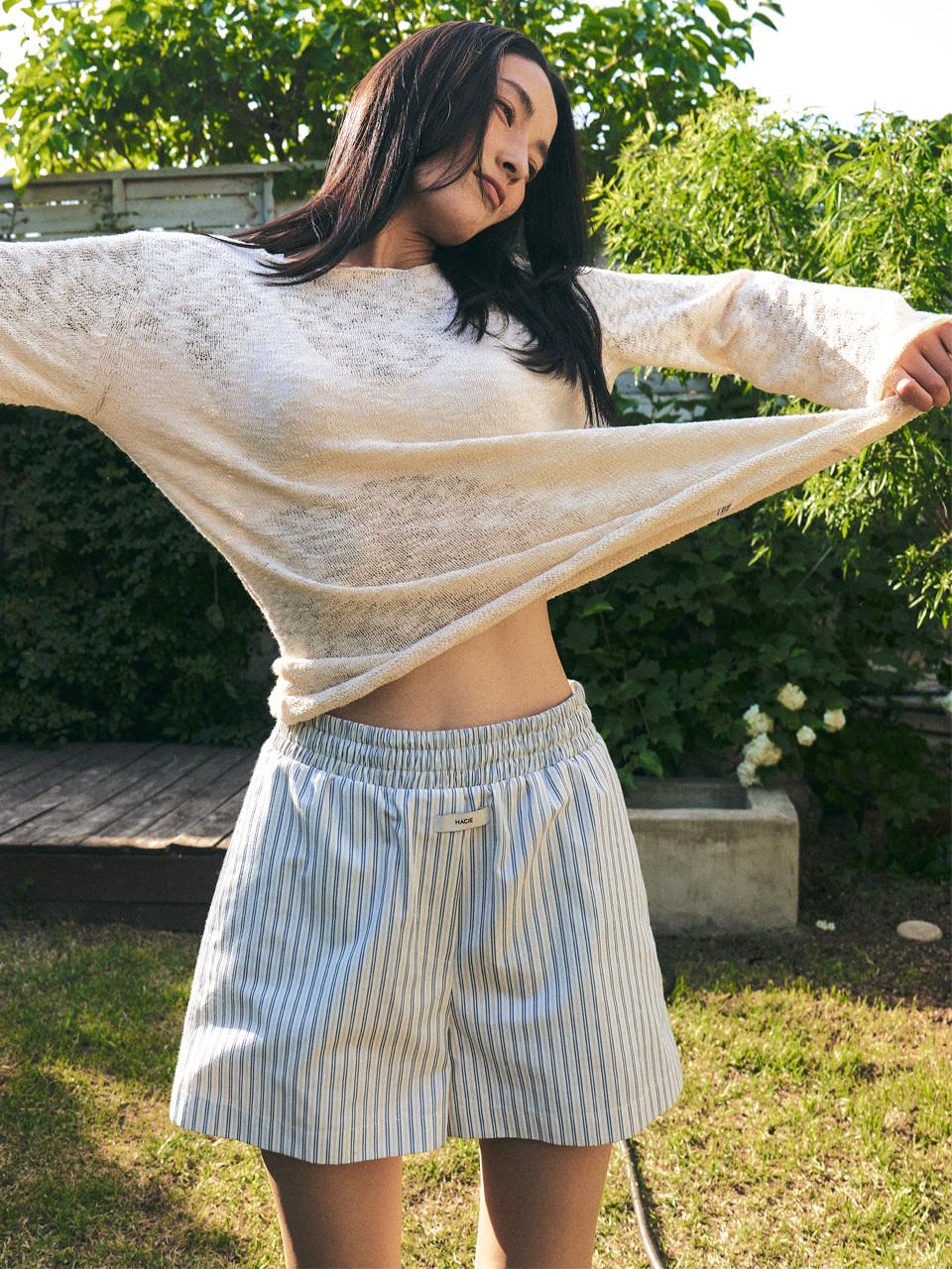HACIE Vertical Stripe Relaxed Shorts (3 Color)