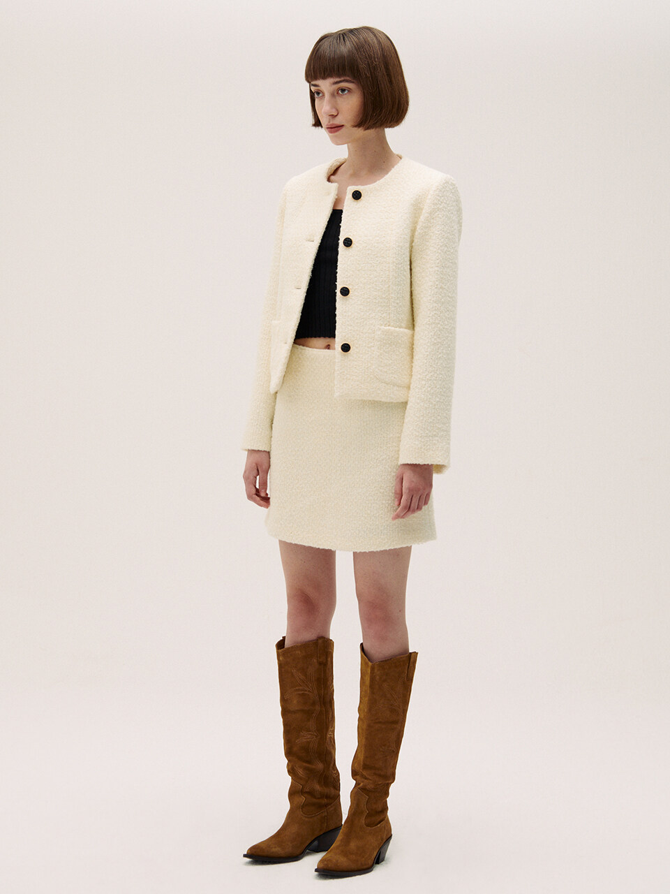 Hackesch Ave Skirt_Cream